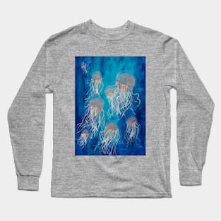 Jellyfish Swarm - original painting Long Sleeve T-Shirt